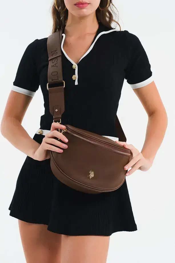 U.S. Polo Assn. A.Kahve Kadın Bel Çantası