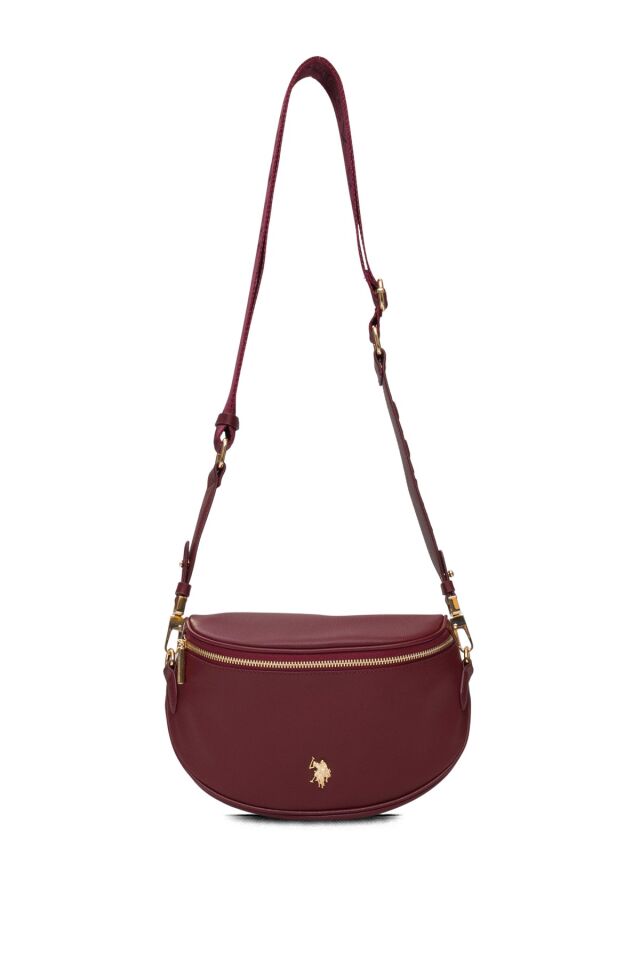 U.S. POLO ASSN. BORDO KADIN BEL ÇANTASI