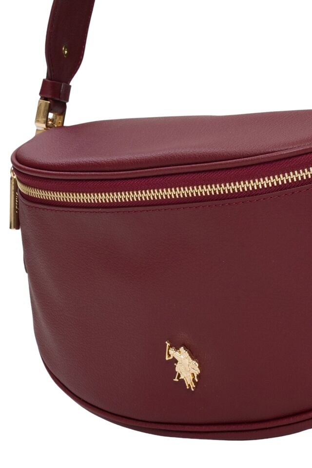 U.S. POLO ASSN. BORDO KADIN BEL ÇANTASI