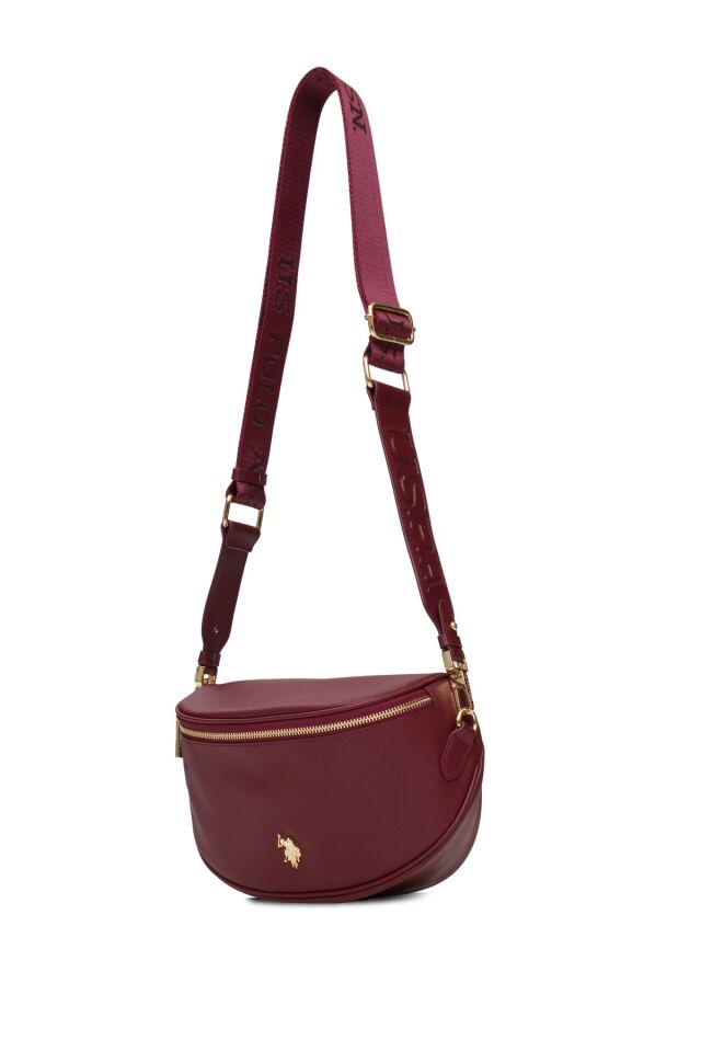 U.S. POLO ASSN. BORDO KADIN BEL ÇANTASI