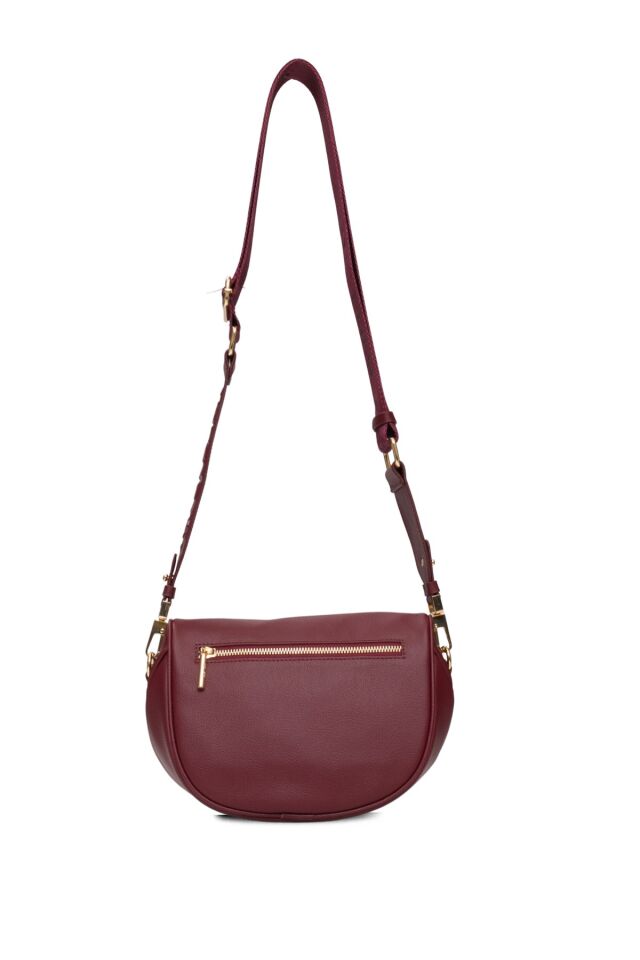 U.S. POLO ASSN. BORDO KADIN BEL ÇANTASI