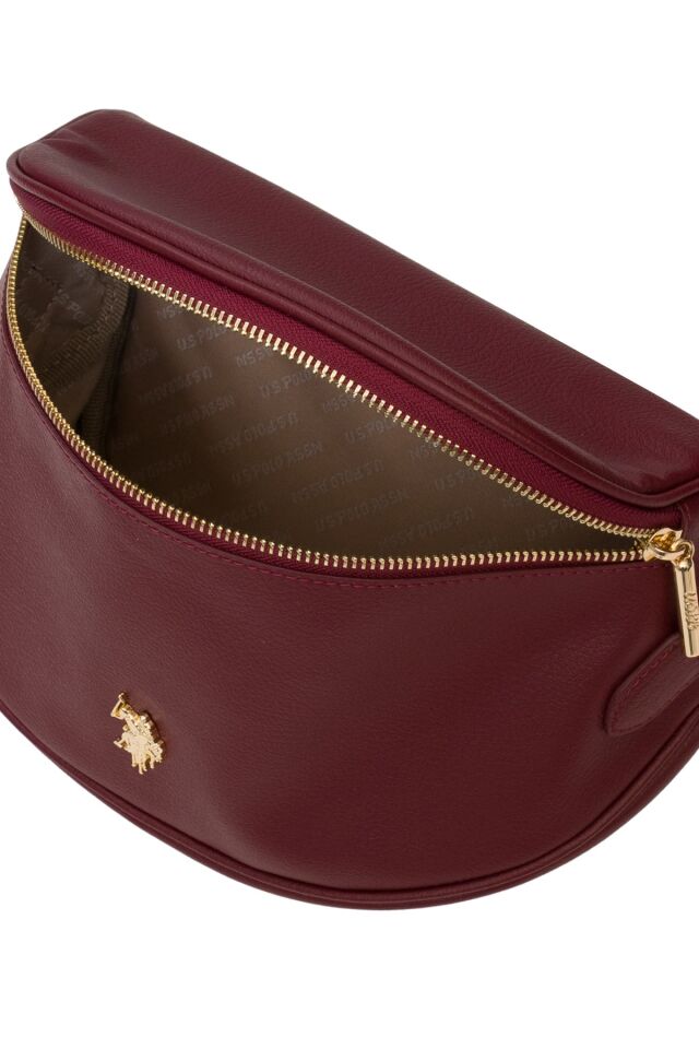 U.S. POLO ASSN. BORDO KADIN BEL ÇANTASI